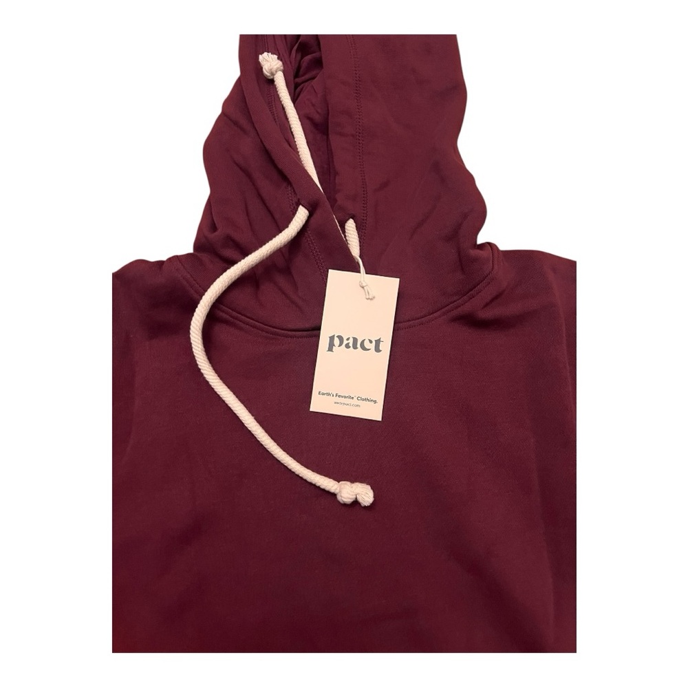 PACT Unisex Raisin One For All Hoodie - Picture 2 of 4